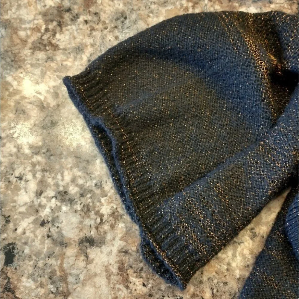 Charter Club Woman Brown and Bronze Belted Sweater Cardigan Duster Size 0X - Picture 6 of 14